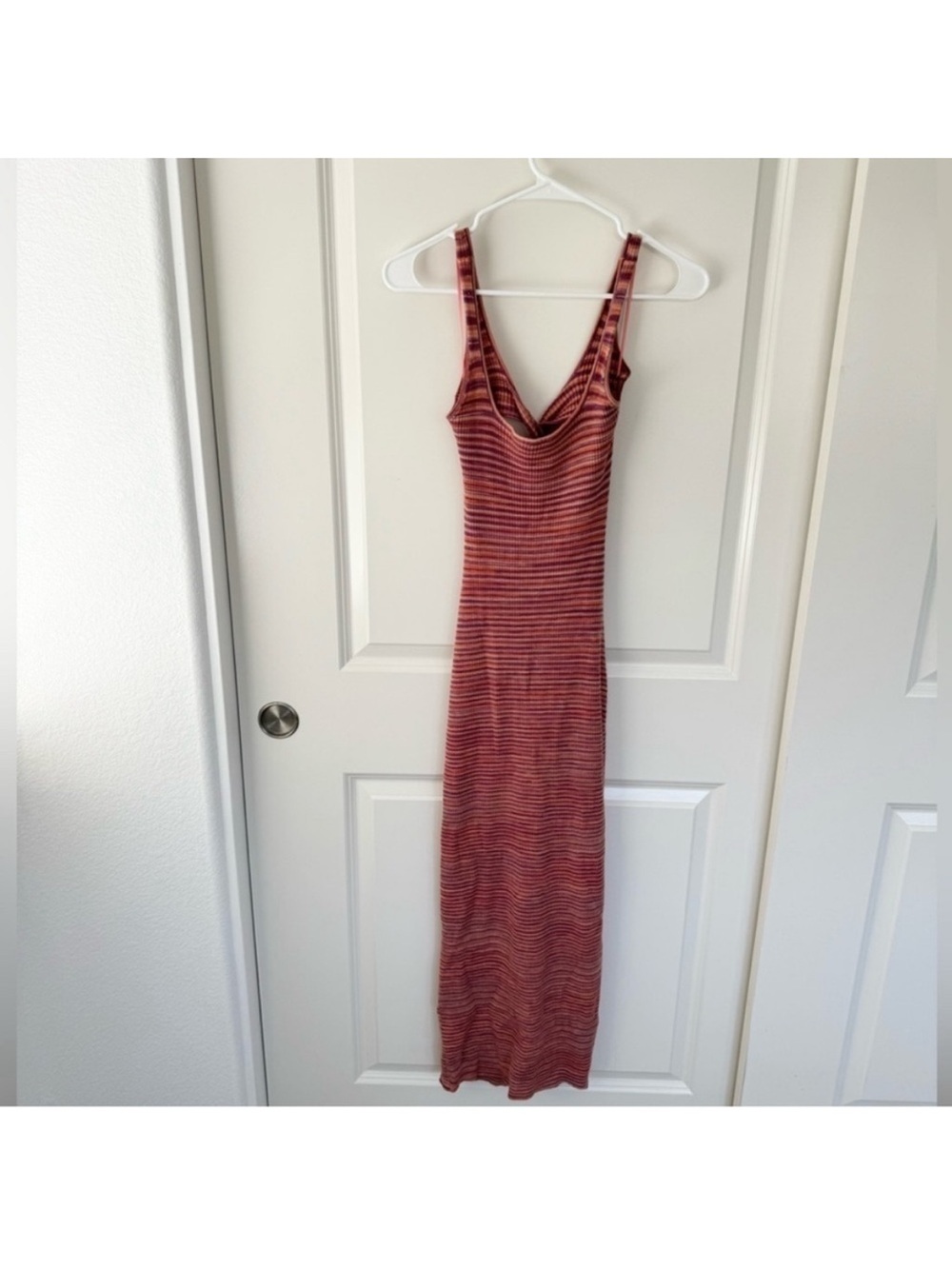 l*space Pink Striped Maxi Dress